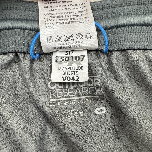 Outdoor Research Amplitude Shorts Mens M Black 7" Hiking Trail Performance - Picture 10 of 11